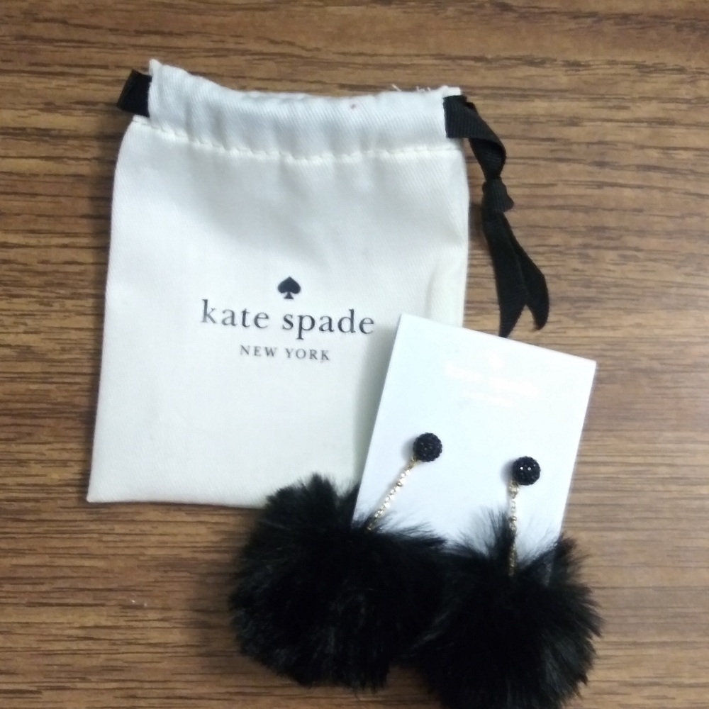 Kate Spade Chic & Cushy Pouf Drop Earrings